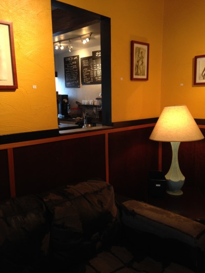 Speedboat Coffee, Interior Window