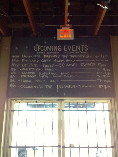 Velo Cult events board