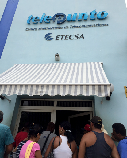ETECSA storefront in Trinidad Cuba
